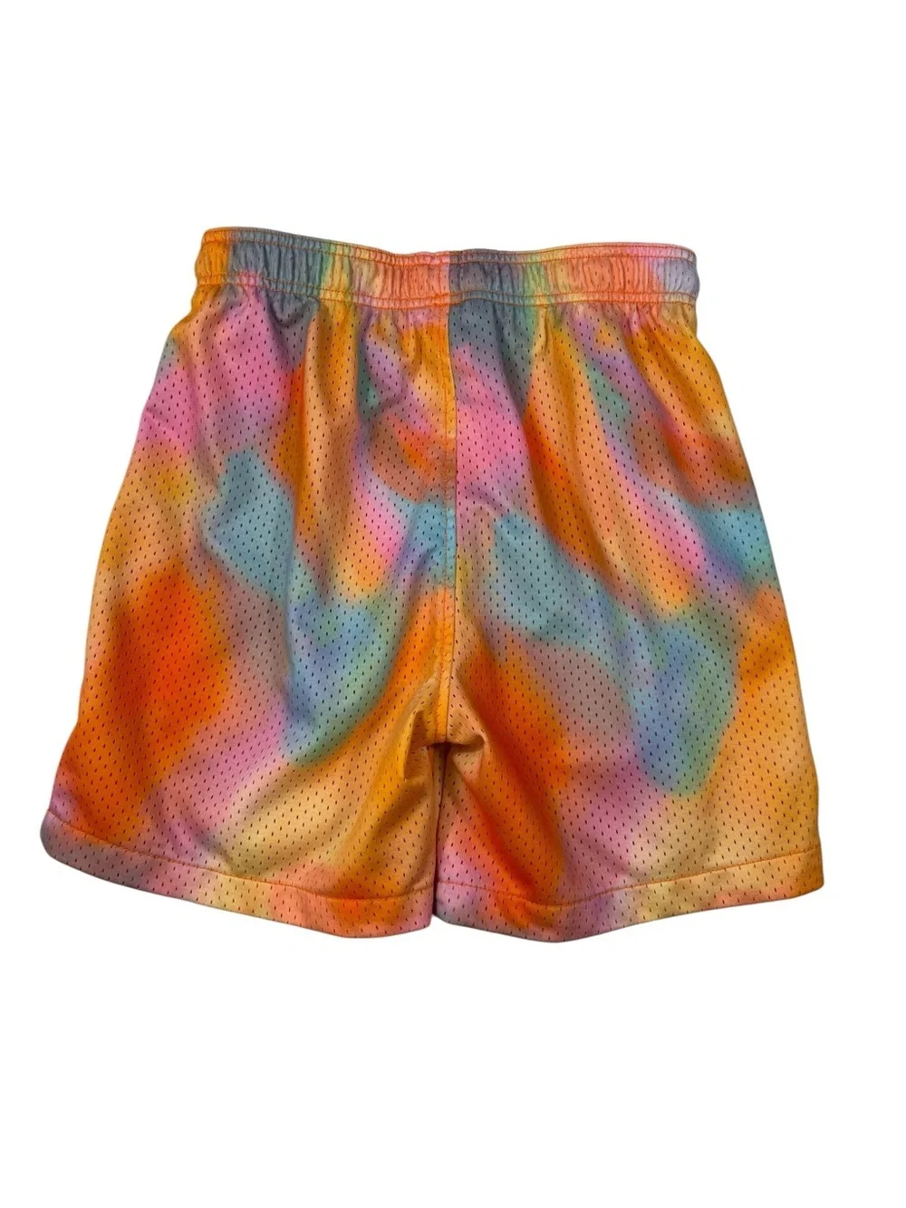 LCKR Men's Tie Dye Sunset Ombre Lifestyle Mesh Drawstring Shorts (unisex) Size S